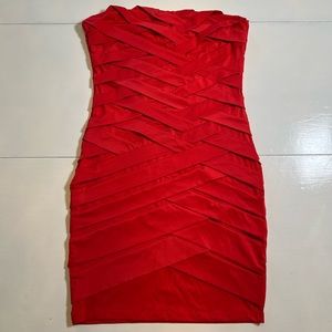 NIKIBIKI Y2K NWOT Coral Bodycon Mini Dress size Small